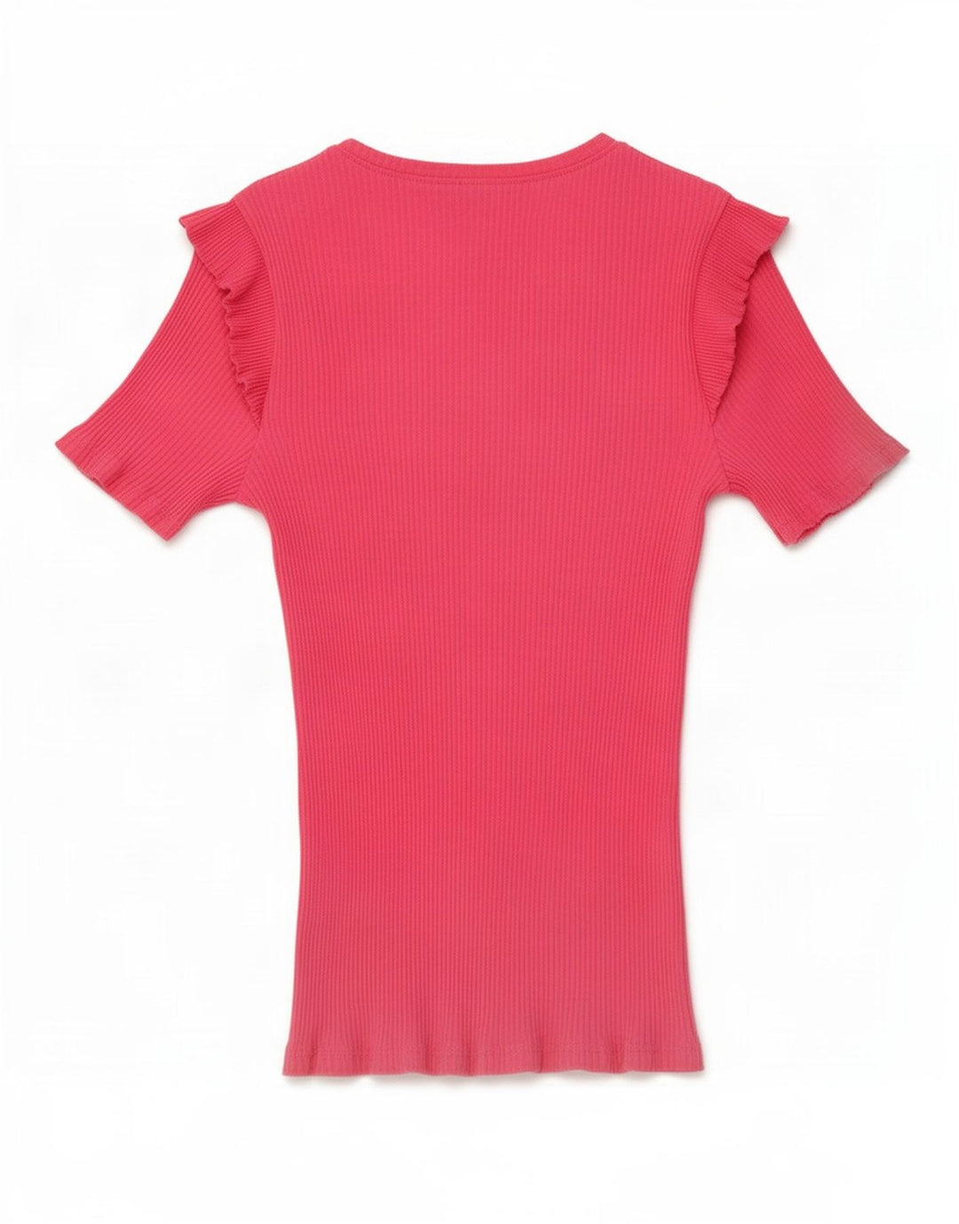 Camiseta feminina Zara UK 12 rosa médio