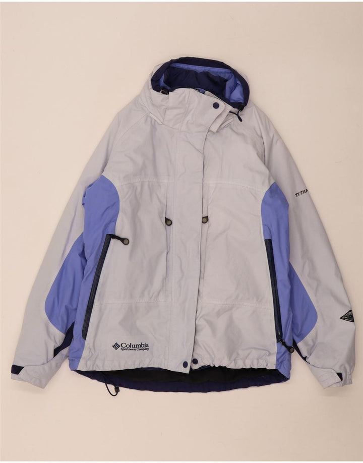 Jaqueta de esqui Columbia Womens Titanium Oversized UK 16 Large Grey Colourblock