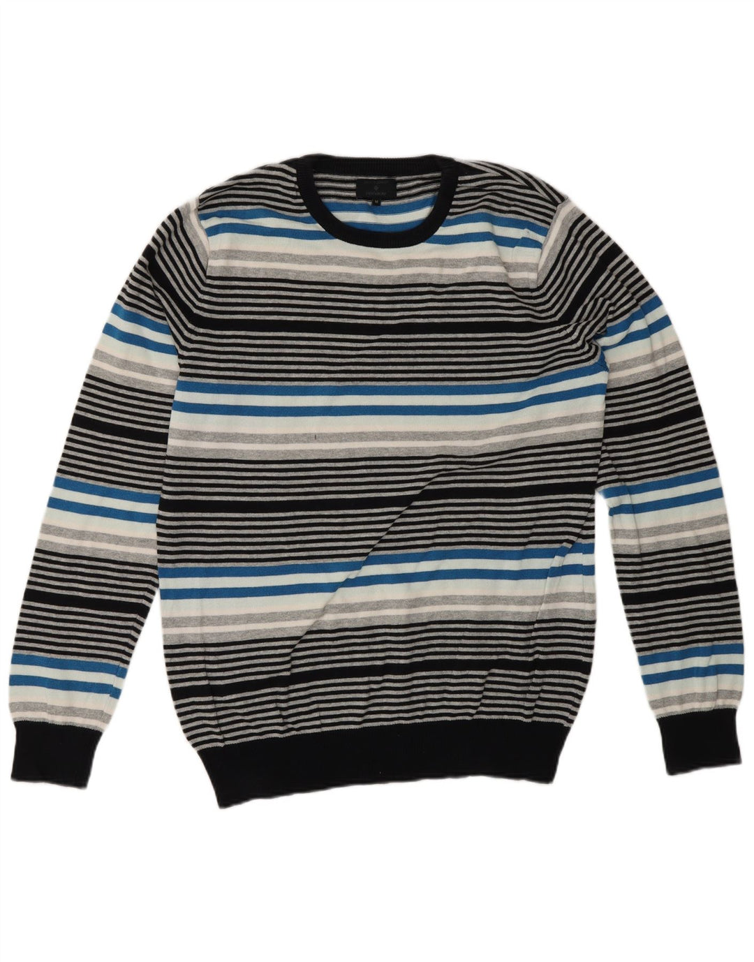 Suéter masculino Jack & Jones com gola redonda listrado médio multicolorido