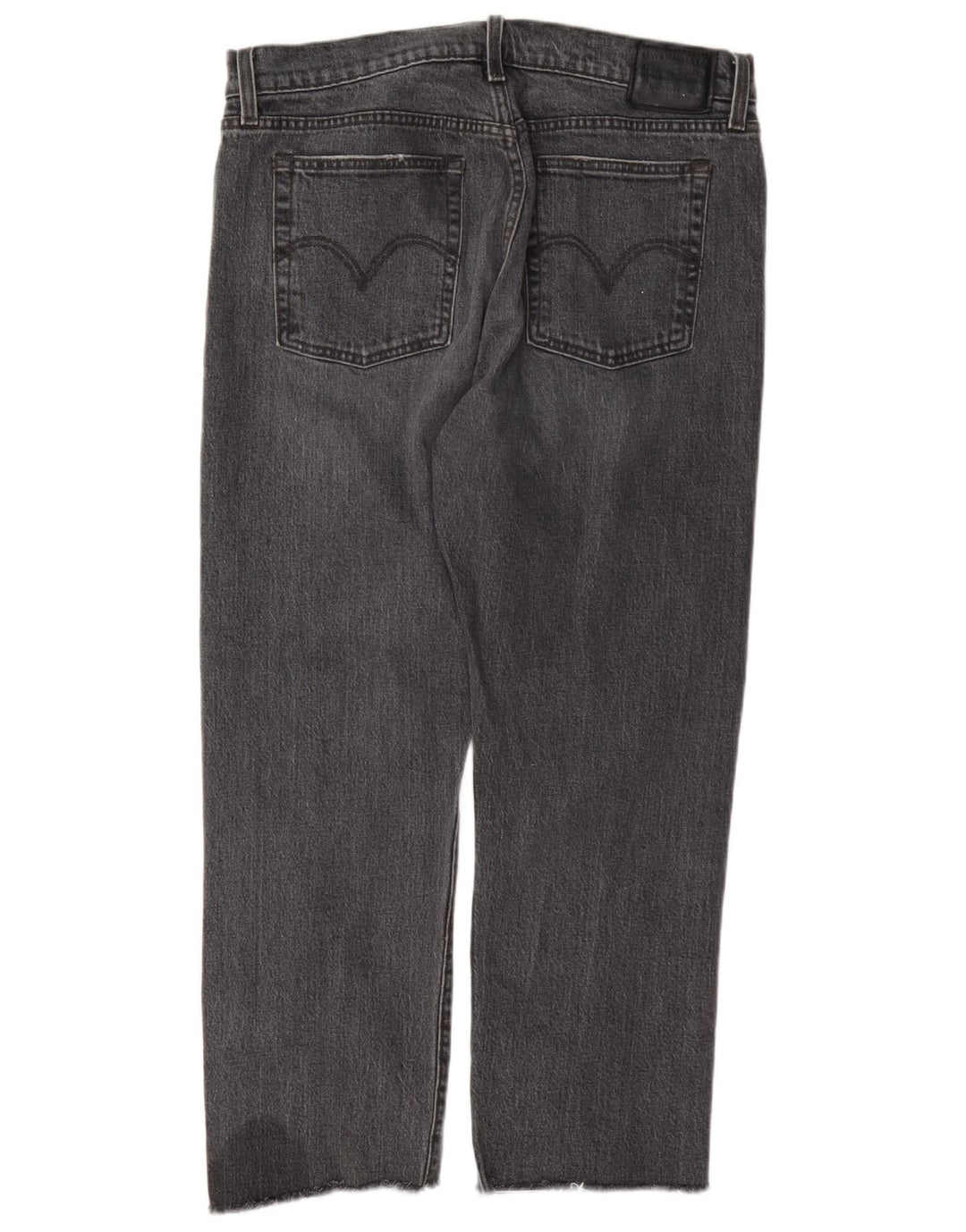 Calça jeans feminina Levi's Wedgie Straight W31 L26 algodão cinza