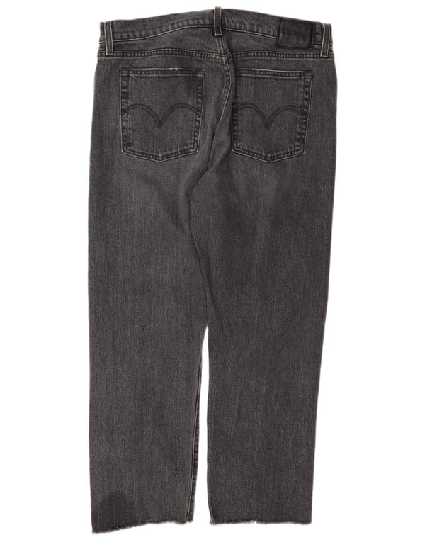 Calça jeans feminina Levi's Wedgie Straight W31 L26 algodão cinza