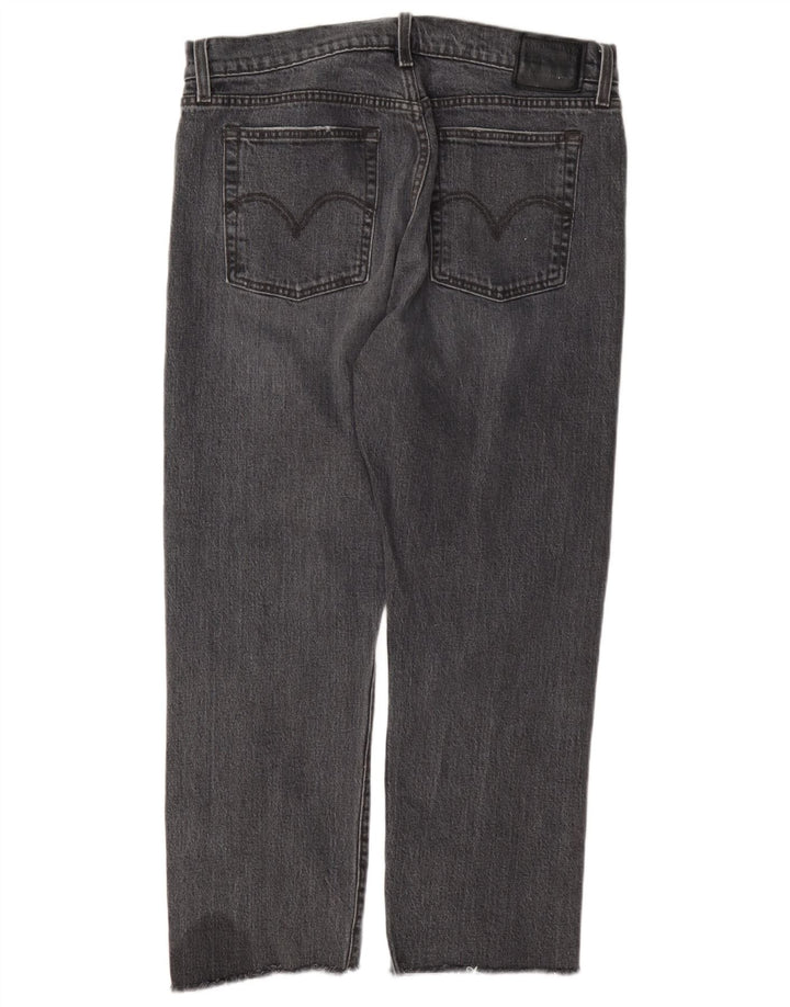 Calça jeans feminina Levi's Wedgie Straight W31 L26 algodão cinza