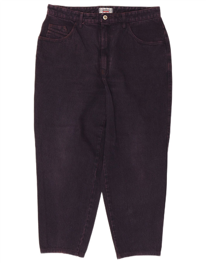 Jeans cônicos femininos VINTAGE W34 L27 roxo