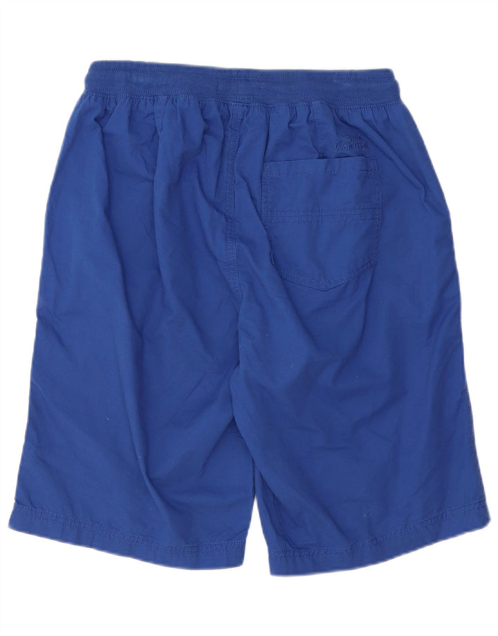 Weird Fish Mens Chino Shorts W32 Algodão Azul Médio
