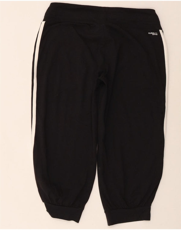 ADIDAS Womens Climalite Tracksuit Pants Joggers UK 8/10 Small Black