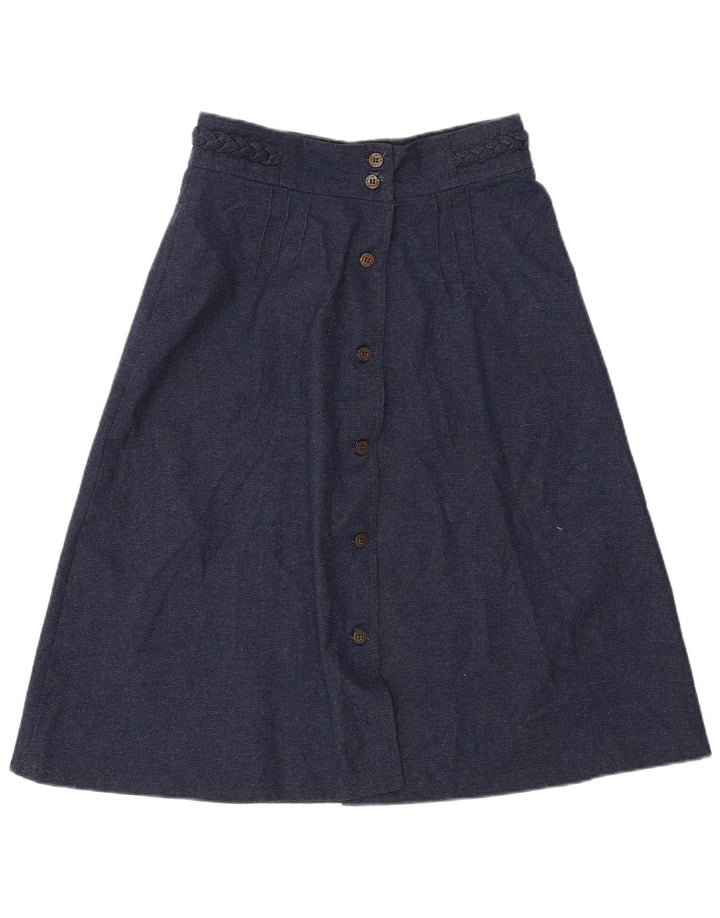 Saia feminina Brugi A-Line W30 poliéster azul marinho médio