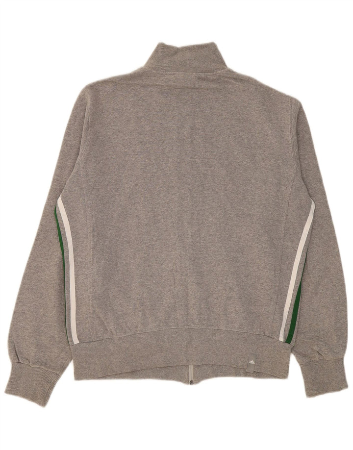 ADIDAS Mens Tracksuit Top Jacket UK 40/42 Médio Cinza Algodão