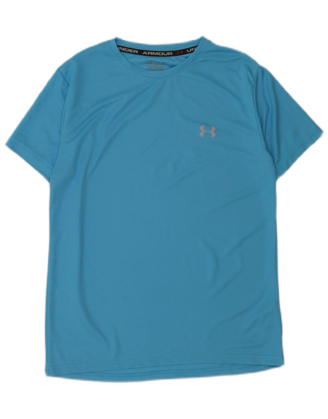 Camiseta masculina Under Armour top pequeno algodão azul