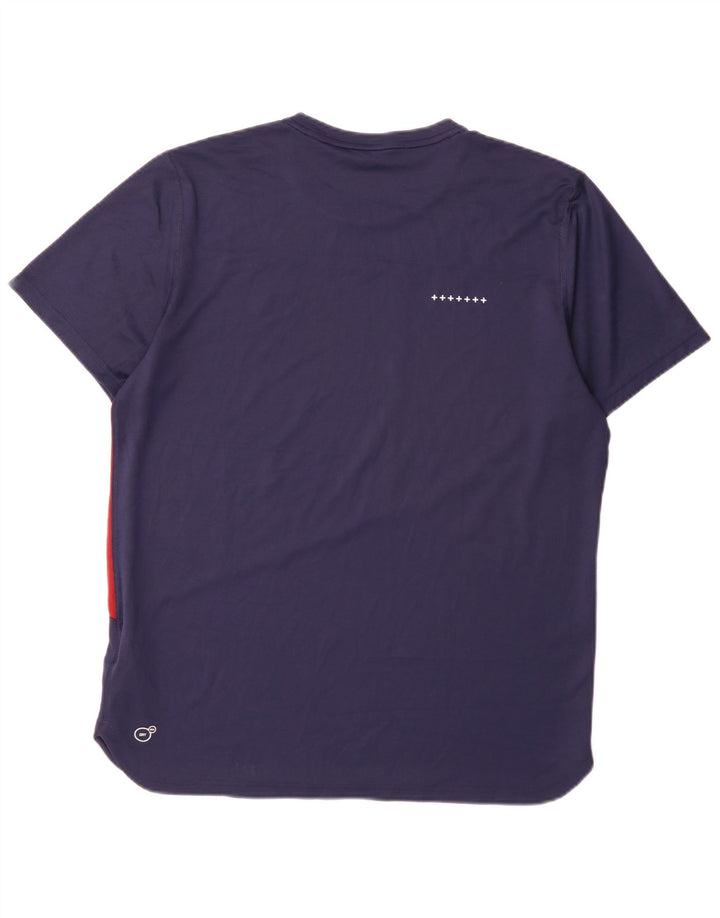 Camiseta masculina Puma grande grande azul marinho colorblock poliéster