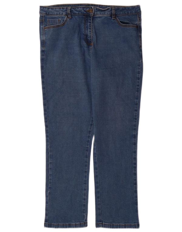 Cos Womens Straight Jeans UK 18 XL W36 L29 Azul Algodão