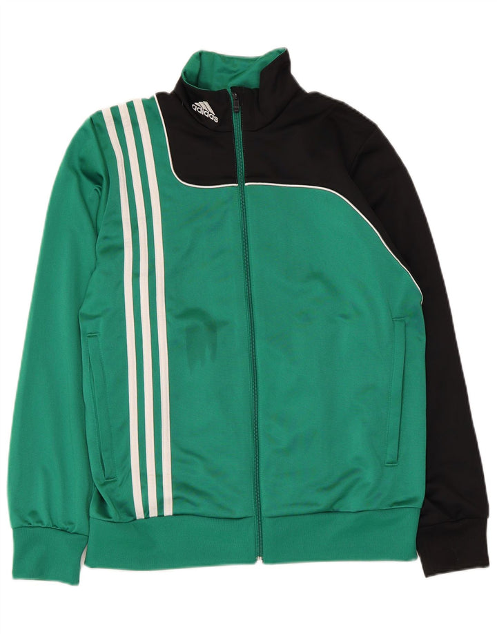 Jaqueta Adidas Meninos Treino Top 13-14 Anos Verde Colorblock