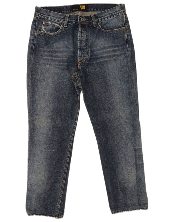 Roy Rogers Mens De Luxe Cropped Jeans IT 48 Médio W34 L26 Azul Algodão