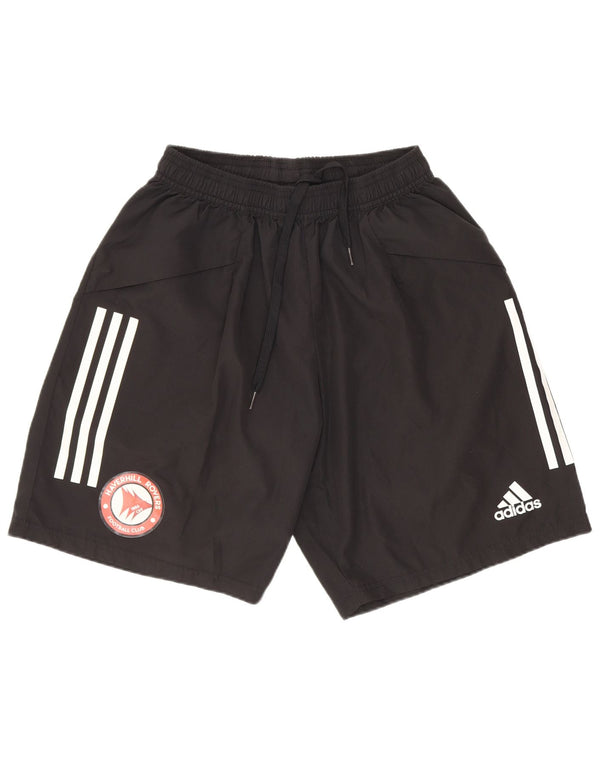 Adidas Masculino Haverhill Rovers F.C. Shorts Esportivos Médios Pretos Esportivos