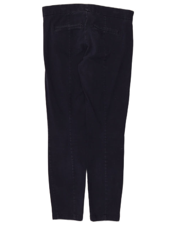 Calça feminina casual skinny Gap Reino Unido 8 pequena W30 L26 algodão azul marinho