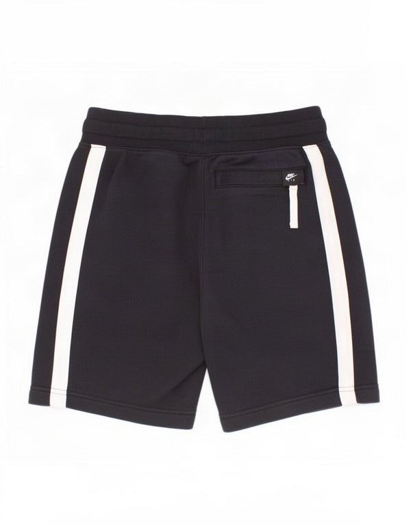 Shorts esportivos Nike Boys 8-9 anos pequenos pretos de algodão colorblock