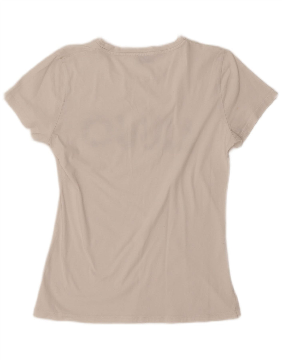 Camiseta feminina LIU JO Milano com estampa gráfica UK 12 médio branco