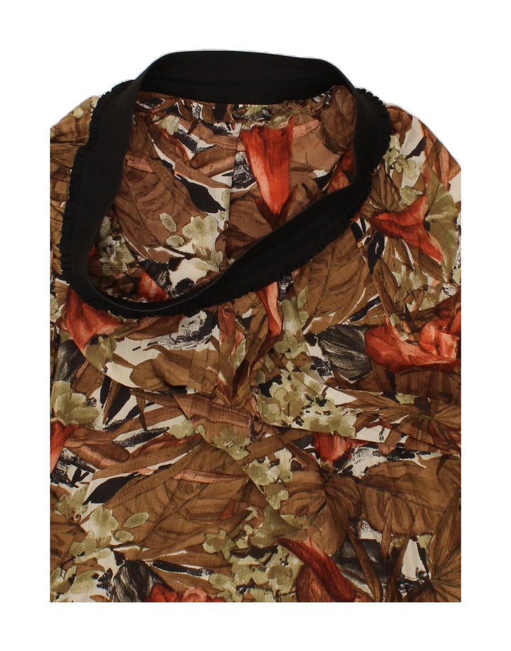 VINTAGE Womens A-Line Skirt W30 Medium  Brown Floral Vintage Vintage and Second-Hand Vintage from Messina Hembry 