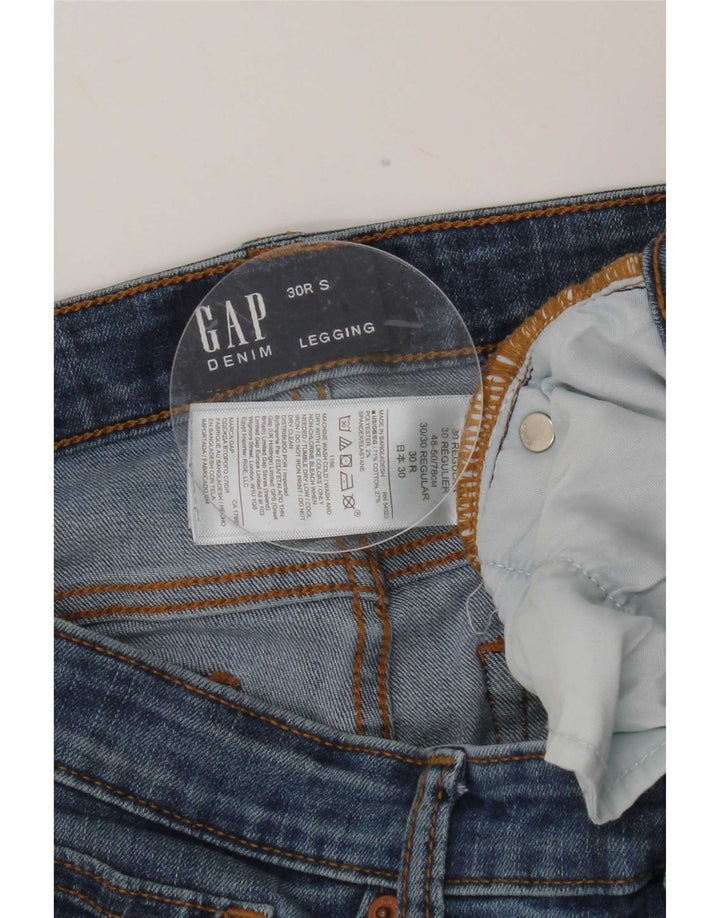 Legging feminina Gap jeans recortada W30 L25 algodão azul