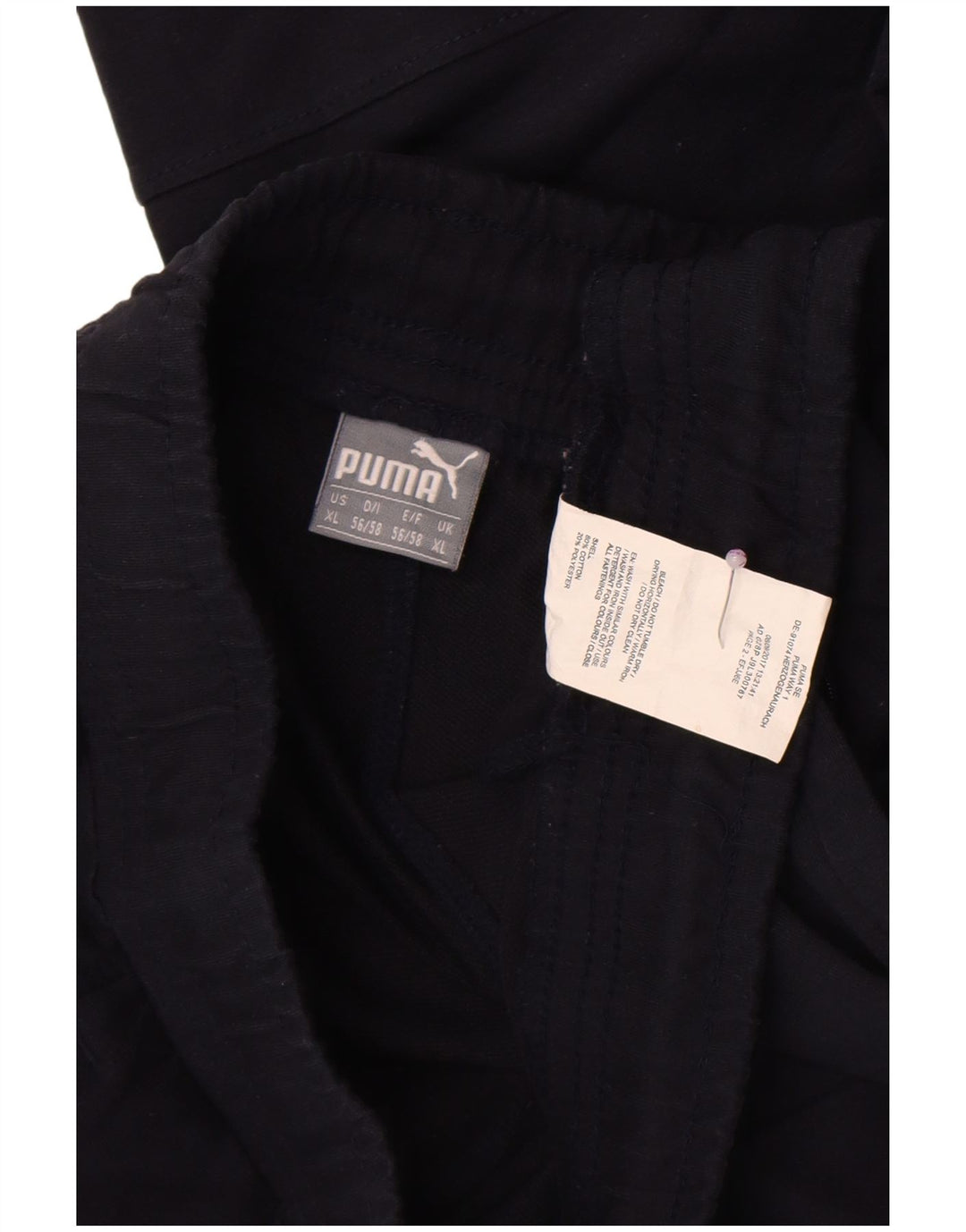Calça de treino masculina Puma XL preto algodão