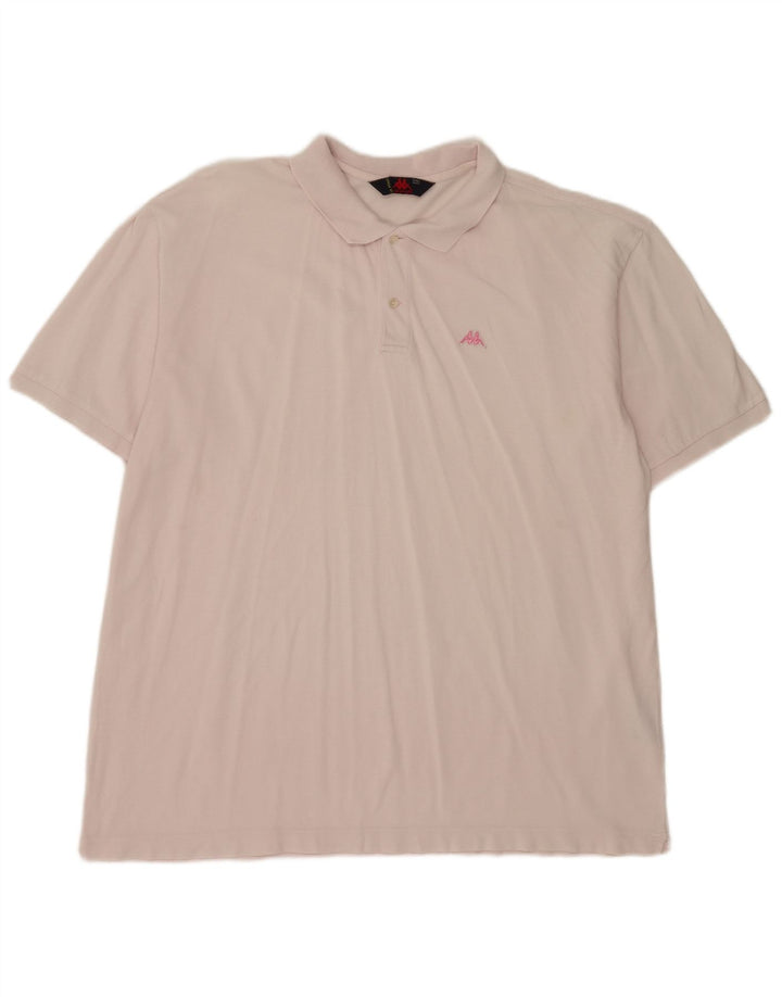 Camisa polo masculina Kappa 2XL algodão rosa