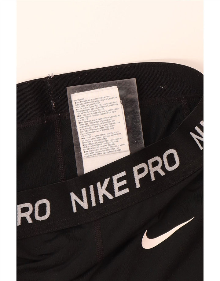 Calças de treino gráficas para meninas NIKE 7-8 anos preto poliéster