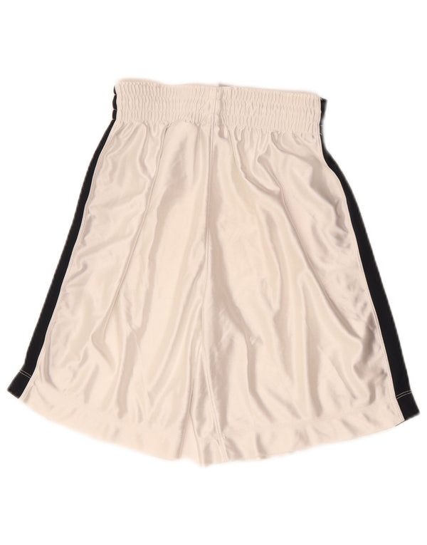 Shorts esportivos de cintura alta para meninos NIKE 7-8 anos XS branco colorblock poliéster