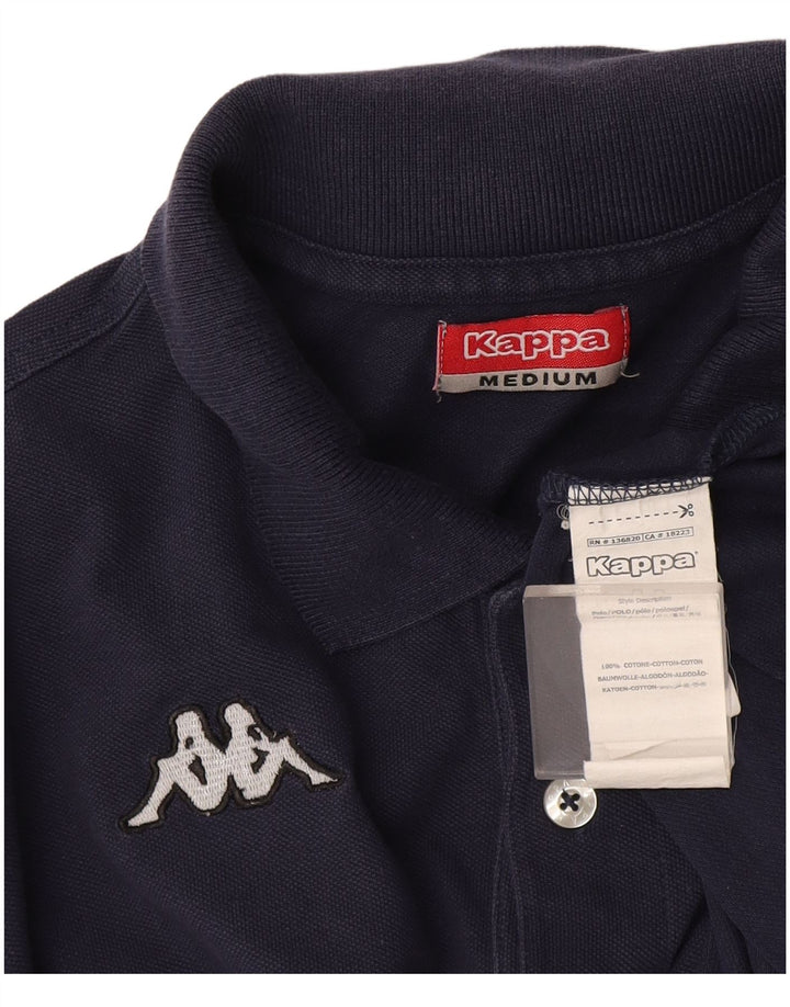 Camisa polo masculina Kappa de algodão azul marinho médio