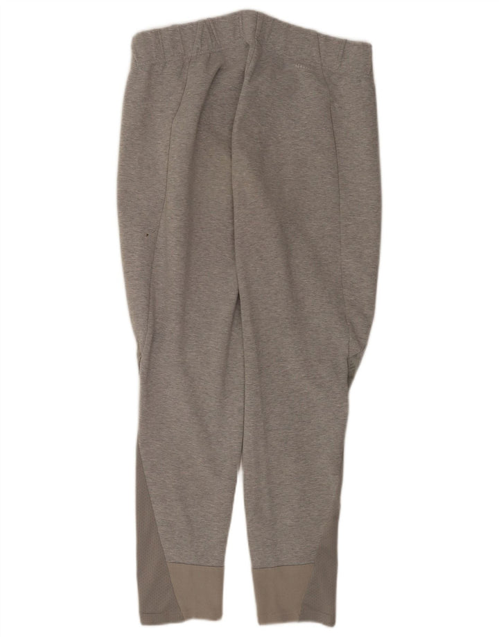 Adidas Womens Graphic Tracksuit Calças UK 14 Médio Cinza Algodão