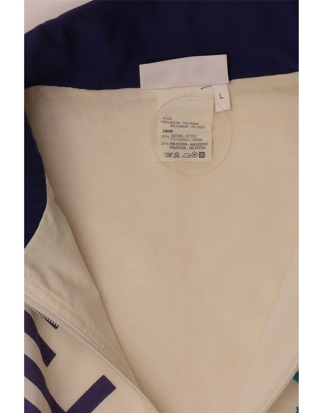 Lotto Mens Graphic Treino Top Jaqueta Grande Off White Geométrico Retro