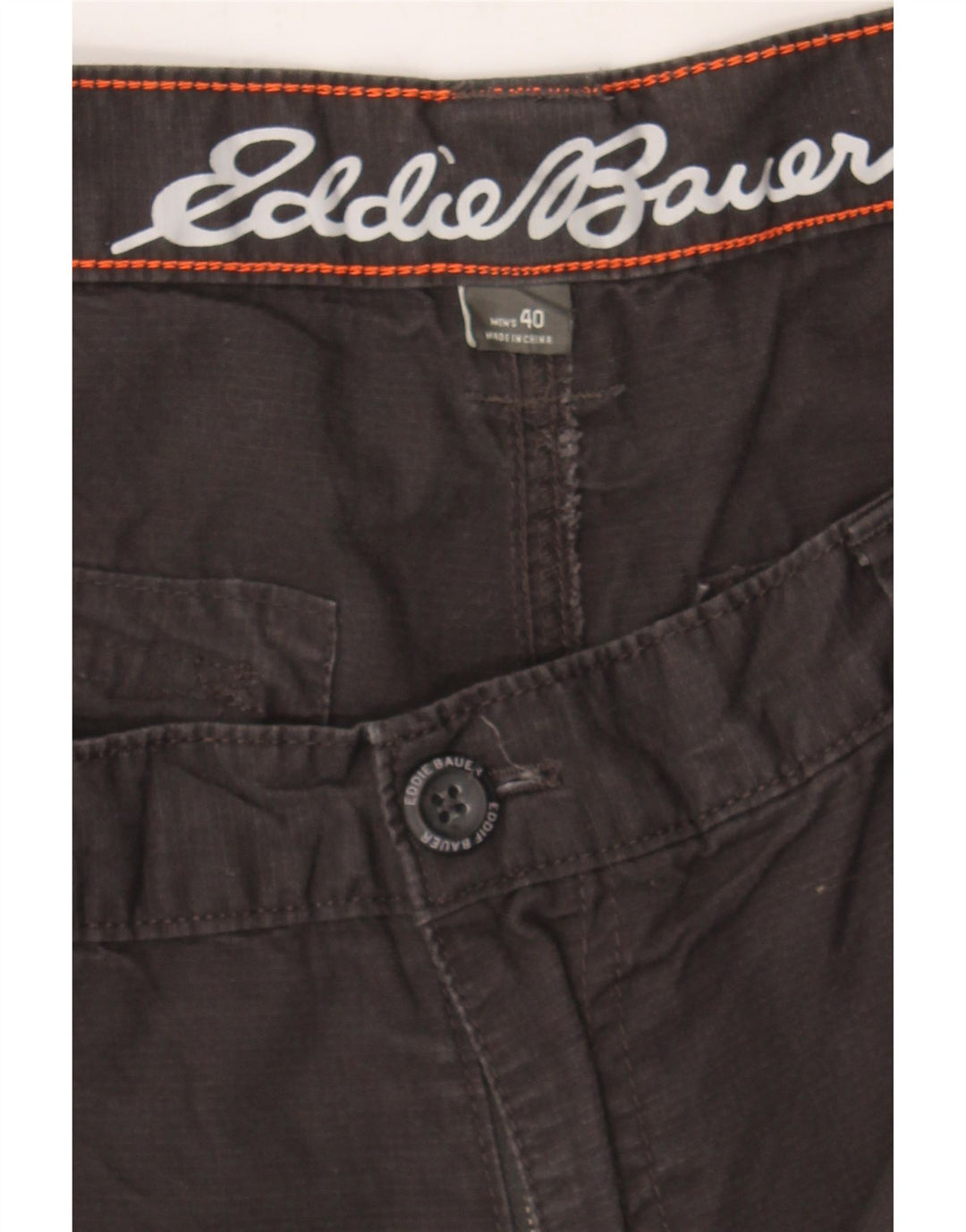 EDDIE BAUER Mens Cargo Shorts W40 XL Black Cotton Vintage Eddie Bauer and Second-Hand Eddie Bauer from Messina Hembry 