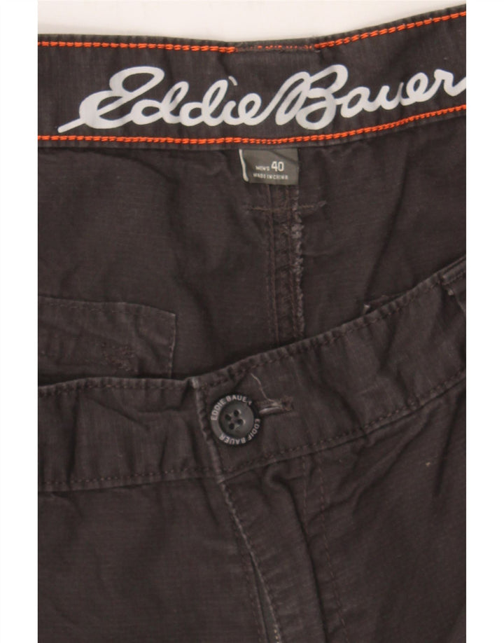 EDDIE BAUER Mens Cargo Shorts W40 XL Black Cotton Vintage Eddie Bauer and Second-Hand Eddie Bauer from Messina Hembry 