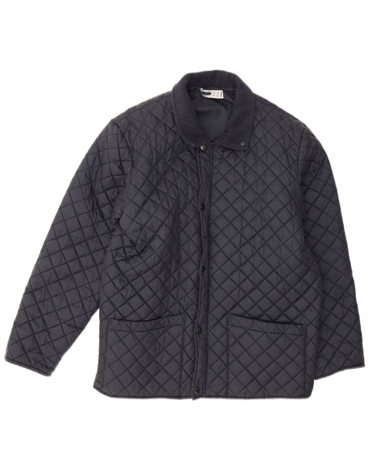 Jaqueta masculina Fila acolchoada UK 38 médio azul marinho poliamida
