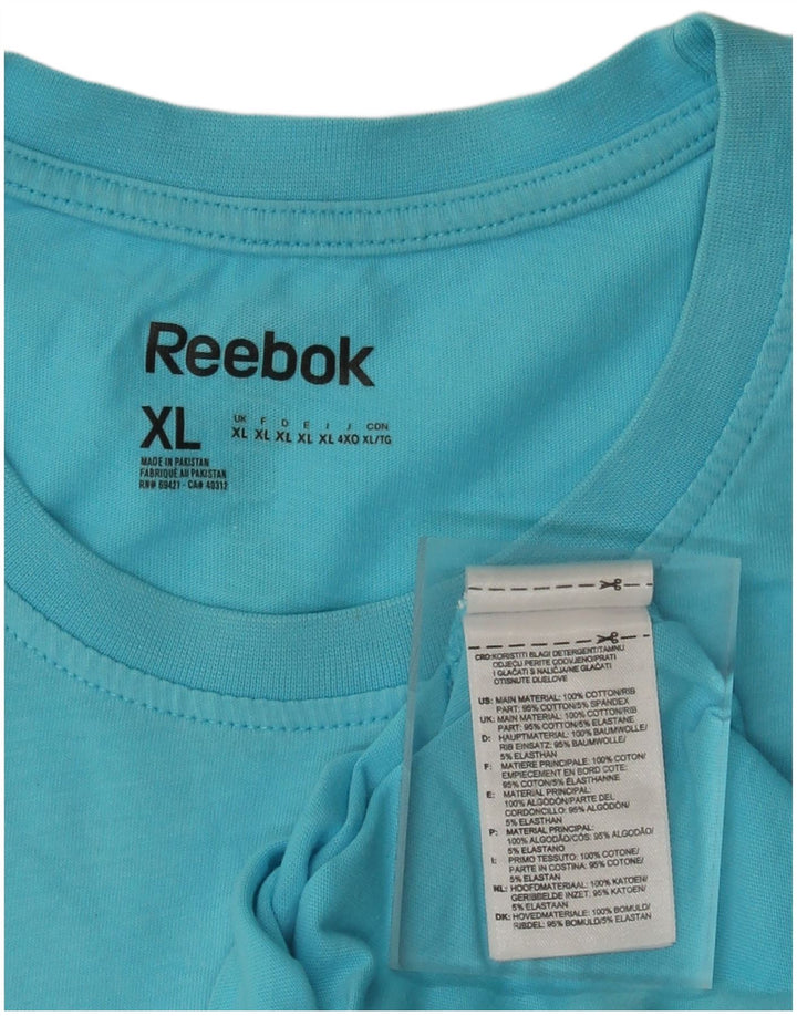 Camiseta gráfica masculina REEBOK XL azul