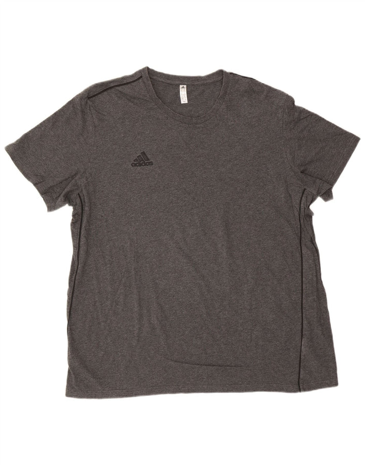 Camiseta masculina ADIDAS Top 2XL Algodão Cinza