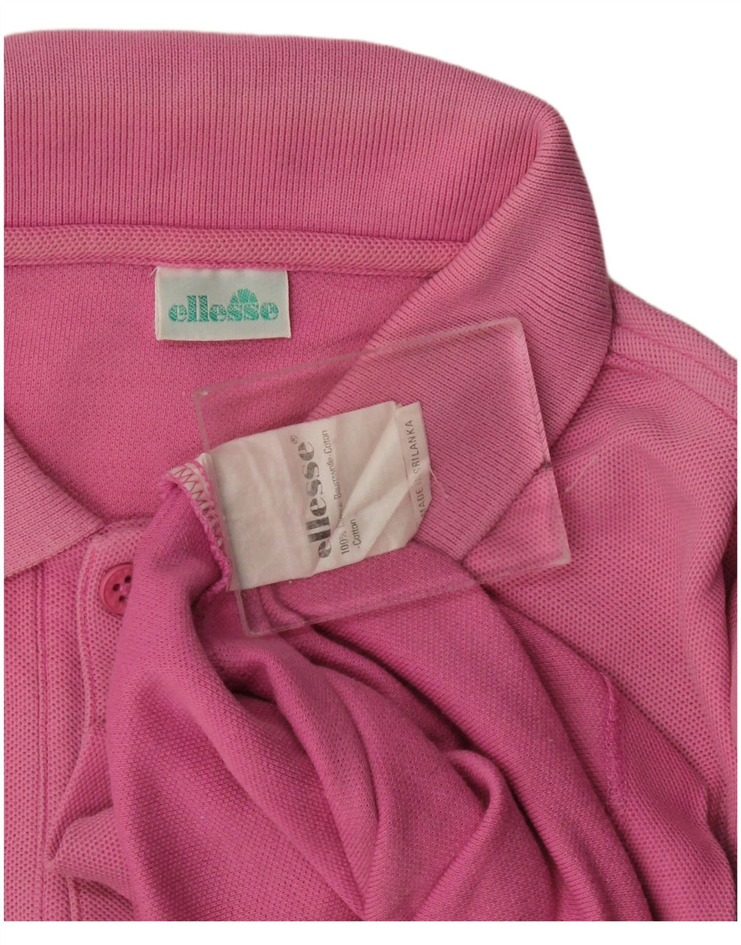 Camisa polo masculina Ellesse grande algodão rosa