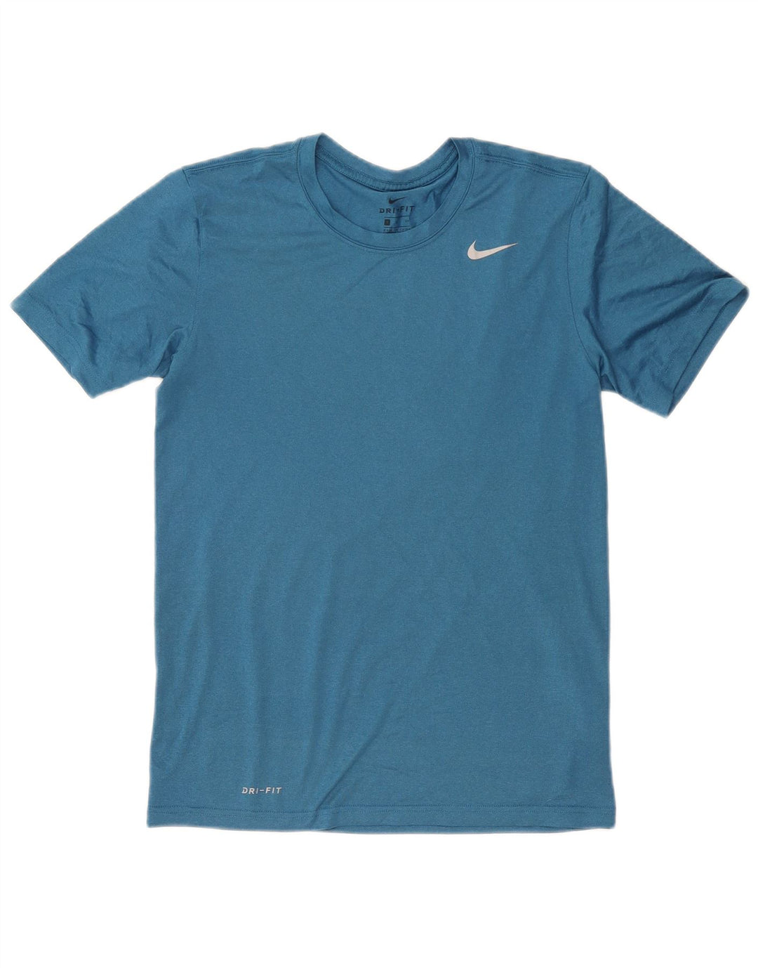 Camiseta masculina Nike Dri Fit Top pequeno azul poliéster