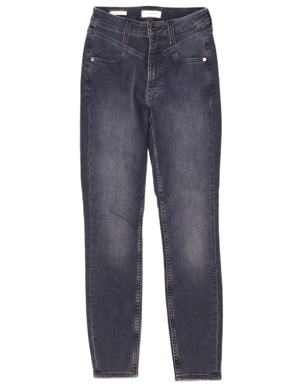 Calça jeans skinny feminina Calvin Klein cintura alta W25 L28 algodão azul marinho