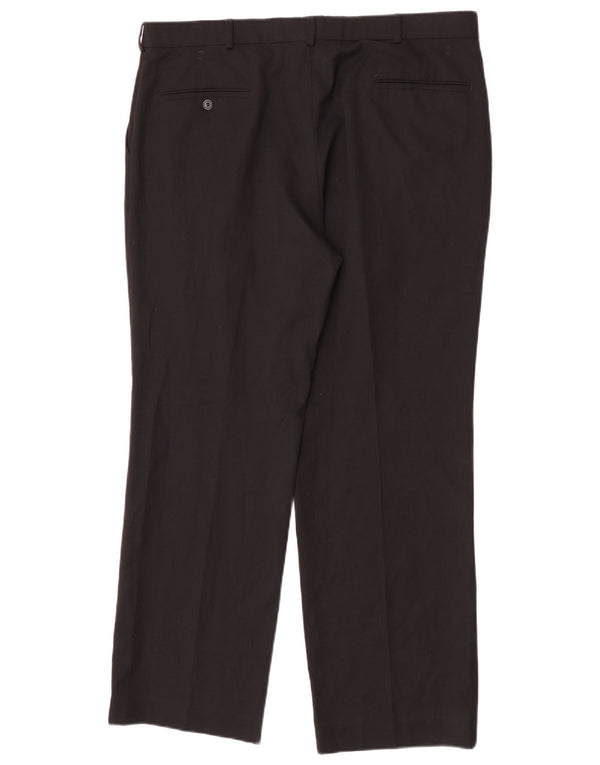 Farah Mens Pegged Suit Calça W38 L30 Poliéster Preto