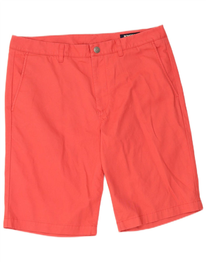BONOBOS Mens Chino Shorts W34 Grande Algodão Rosa