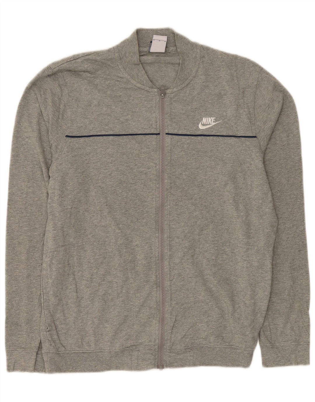 NIKE Mens Tracksuit Top Jacket Médio Algodão Cinza
