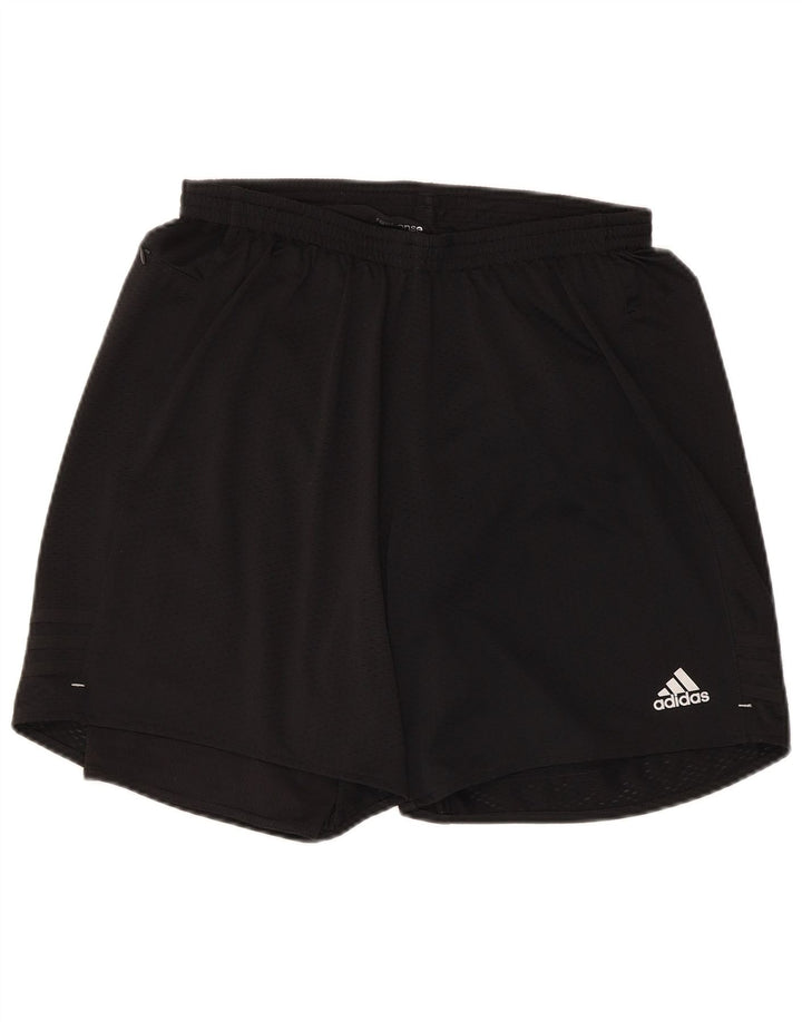Shorts esportivos masculinos ADIDAS grandes pretos