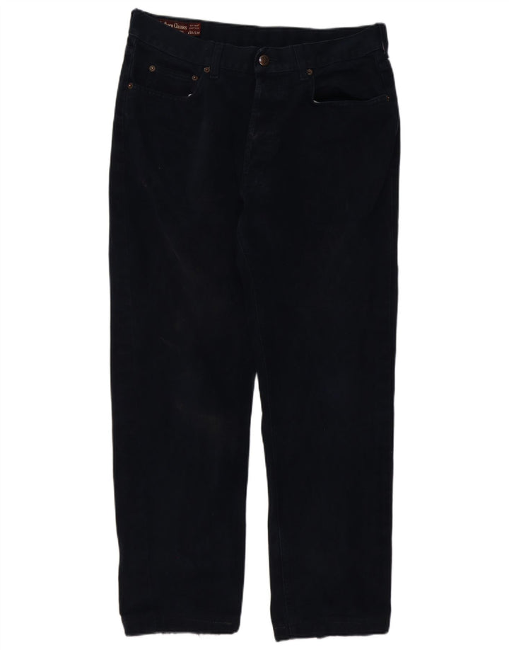 MARLBORO CLASSICS Calça jeans reta masculina W33 L27 algodão azul marinho