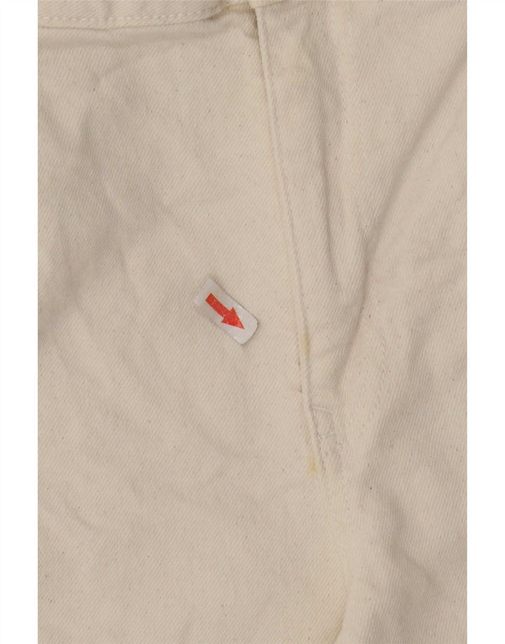 Zara Jeans feminino queimado EU 42 grande W32 L31 algodão bege