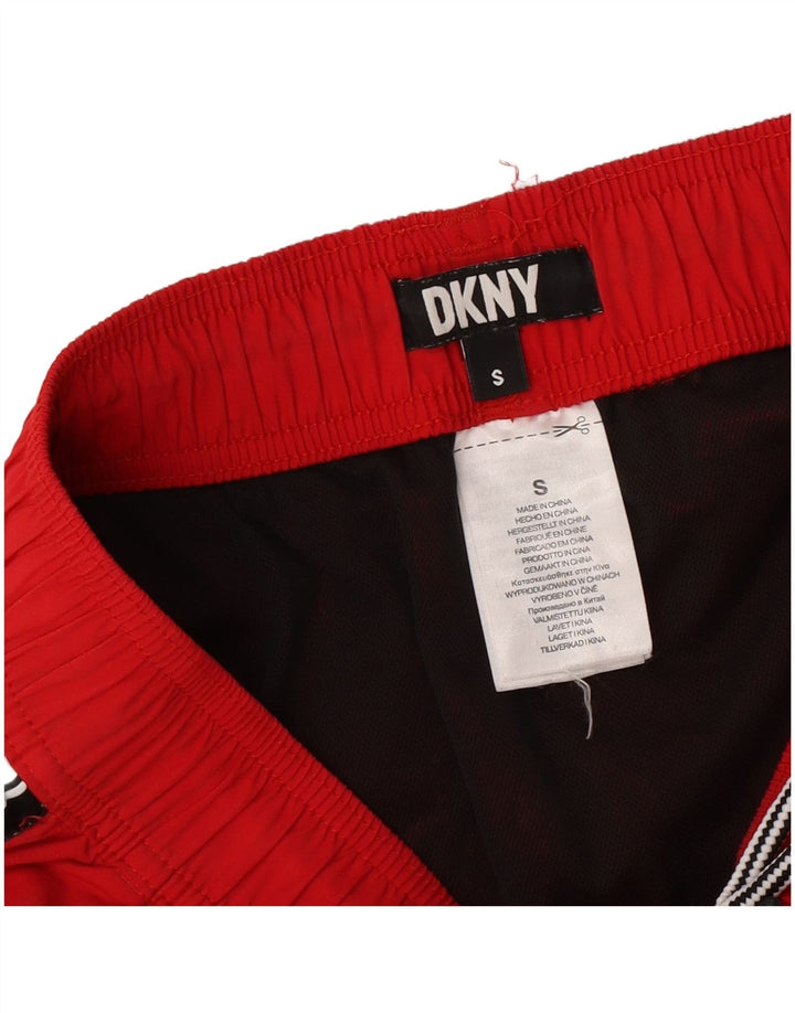 Shorts de natação masculino Dkny gráfico pequeno poliamida vermelha