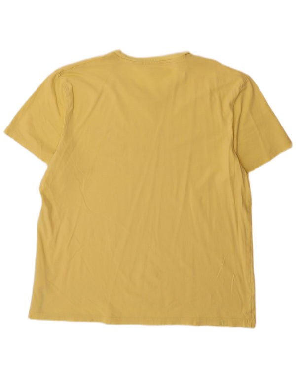 Camiseta Wrangler masculina gráfica grande algodão amarelo