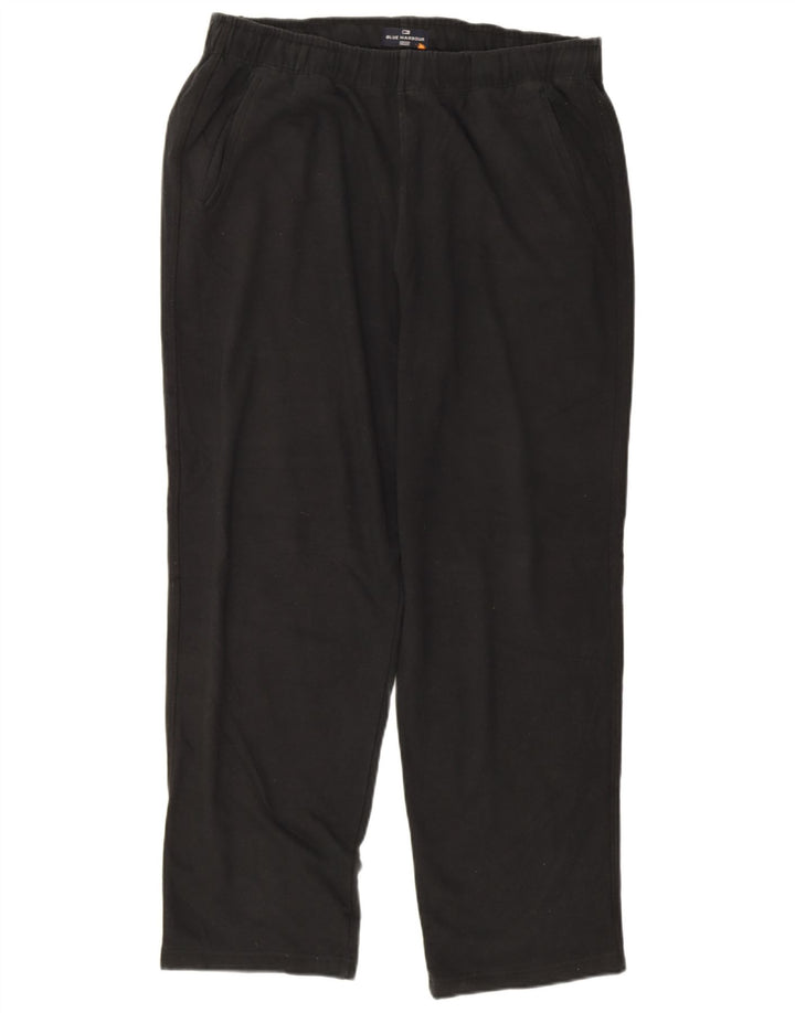 Calça de treino masculina Marks & Spencer Blue Harbor XL algodão preto