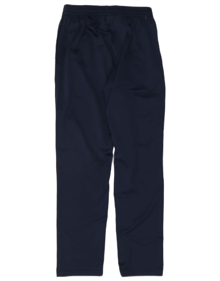 Calça de treino feminina ASICS UK 14 grande poliéster azul marinho