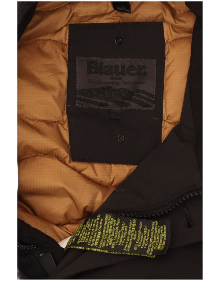 Jaqueta acolchoada masculina Blauer UK 40 grande nylon preto