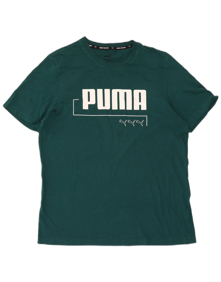 Puma Camiseta Masculina Graphic Top Verde Médio