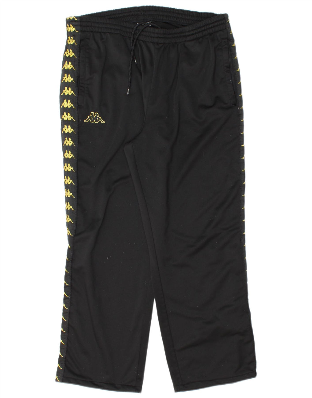 KAPPA Calça de treino masculina gráfica Joggers XL preto poliéster